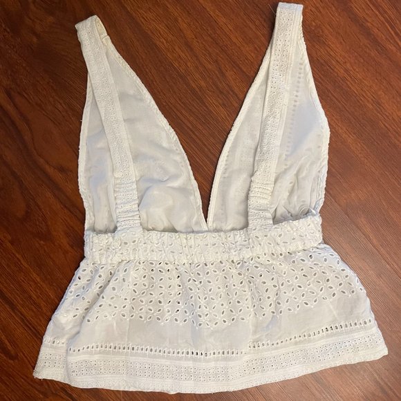 Pull & Bear White Summer Tank Top - Picture 2 of 3